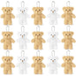 12-500Pcs Mini Teddy Bears Tiny Soft Stuffed Teddy Bear Small Plush Bears Bulk for Birthday Party Decor Favors Bag Keychain