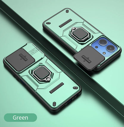 For Xiaomi Redmi 15C 4G 171mm Case Shockproof Armor Magnetic Holder Ring Case For Redmy 15C 15 C Redmi15C 4G Lens Protect Cover