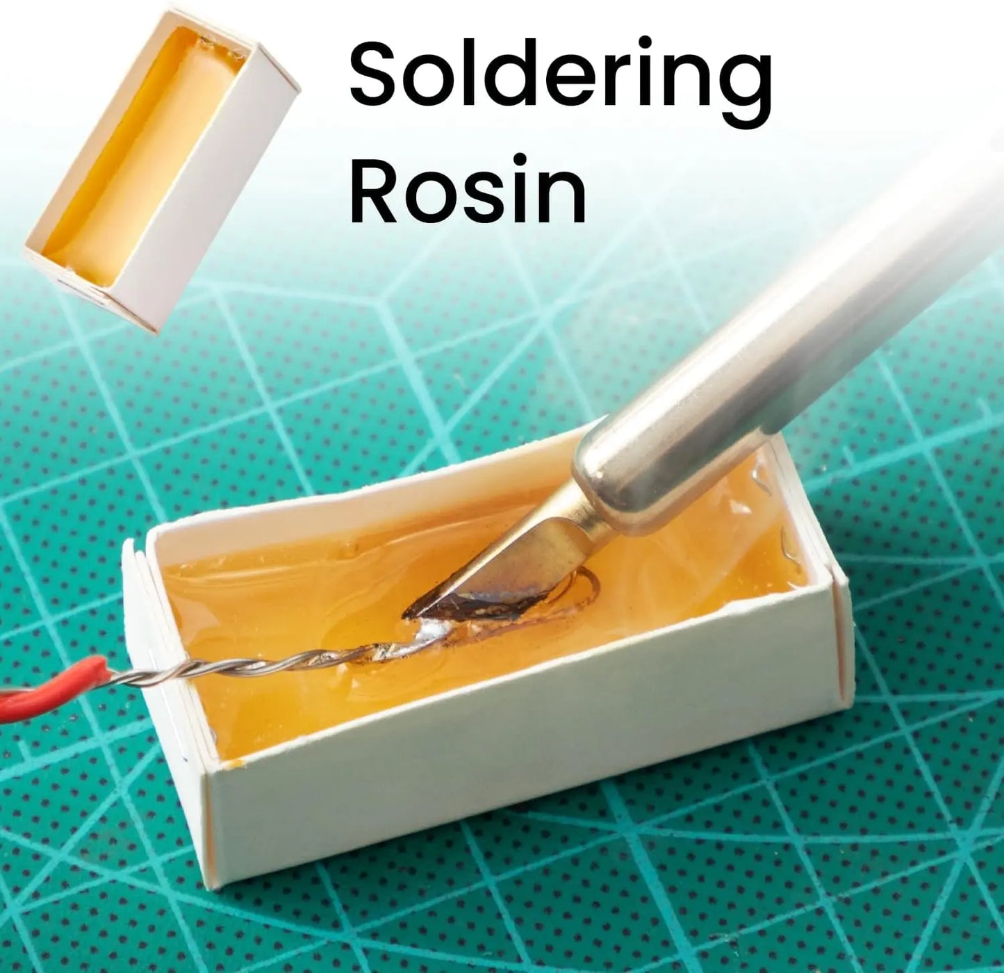 Soldering Iron Kit 60W Adjustable Temperature 5-in-1 Electronics Repair Kit with Solder Wire, Stand, Sponge & Rosin Flux for DIY