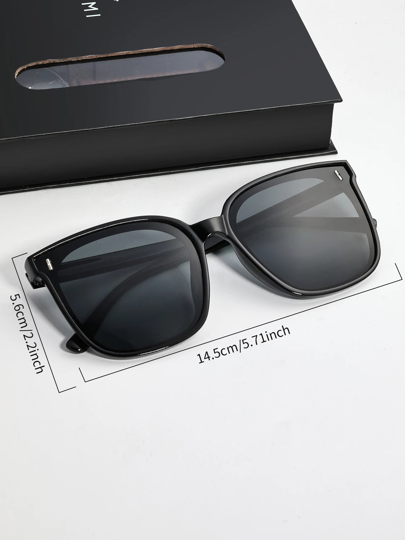 TOMI New 2PCS Casual Fashion Men Watch Gift Box Set Luxury Round Large Dial Calendar Men Quartz Watch Glasses Gift Box