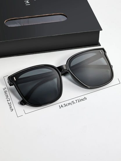 TOMI New 2PCS Casual Fashion Men Watch Gift Box Set Luxury Round Large Dial Calendar Men Quartz Watch Glasses Gift Box