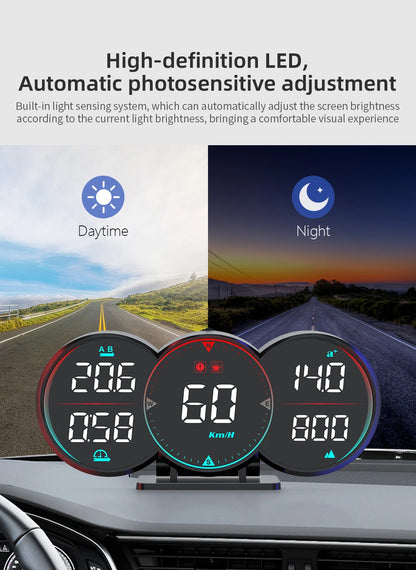Car Head Up Display HUD GPS Computer Speedometer Windshield Projector Car Dashboard Speed Displays System Modification Car Acces