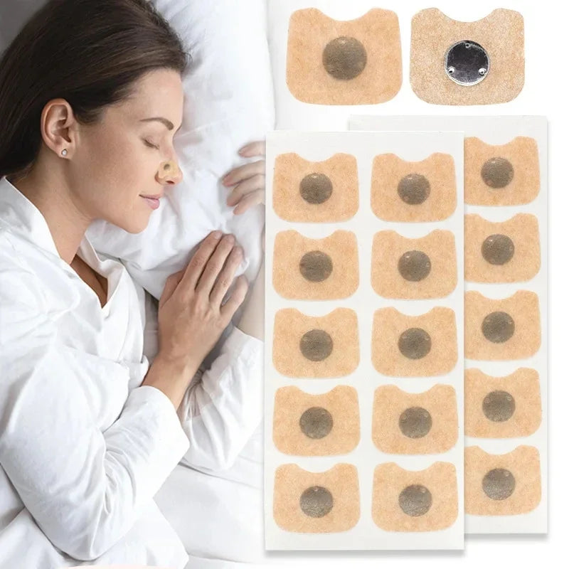 30/60/90/150Pcs Nose Breath Patch Magnetic Suction Iron Nasal Strips Increase Air Improve Sleep Quality Reduce Snoring Tools