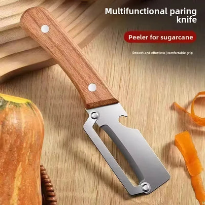 2PC Set Kitchen Peeler Stainless Steel Vegetable Peeler Wooden Handle For Peeling And Slicing Fruits And Vegetables Kitchen Tool