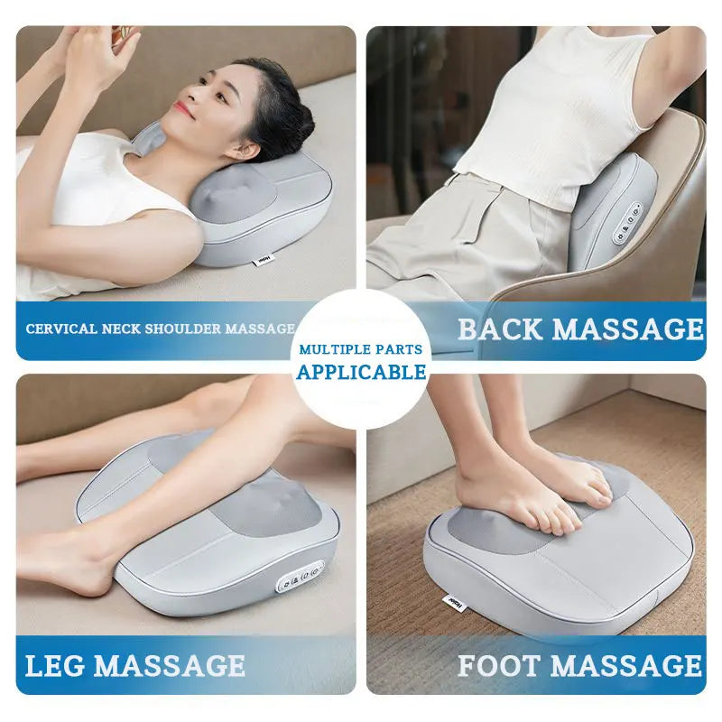 Haier Cervical Neck Massager Pillow Back Muscle Massagers Machine 3D Stereo Electric Massage Device Relax Tool
