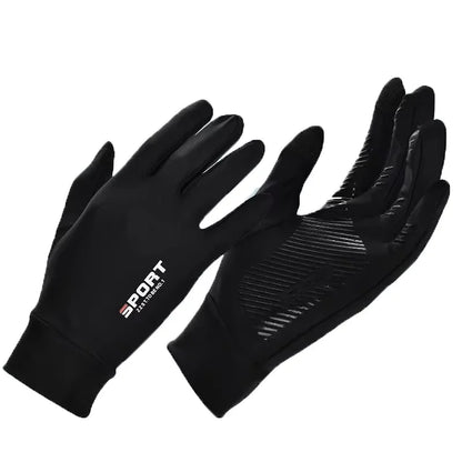 Summer Ice Silk Touchscreen Gloves Anti-Slip Waterproof Sunscreen Outdoor Gloves for Fishing Cycling