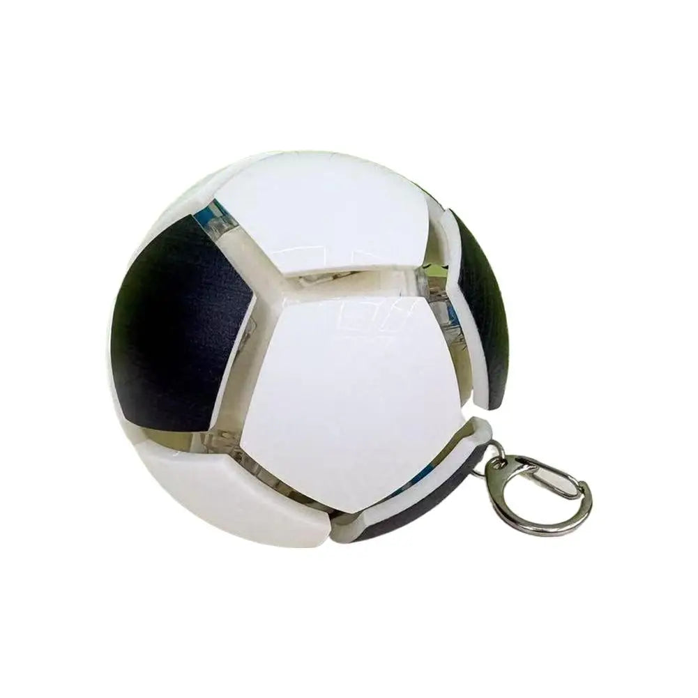 Simulation Soccer Stress Ball Keychain Squeeze Fidget Toy Football Fan Souvenir Decompression Key Ring Gift For Sports Lovers