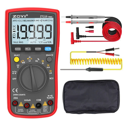 ZT219Digital Multimeter 19999 Counts True Rms Multimeters AC/DC Current Meter Voltimetro Profesional Voltage Tester f