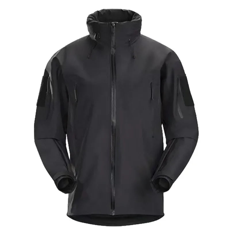 ARC LEAF GEN2 3 Layer Taped Seam Tactical Hard shell Jacket Men's Outdoor Waterproof Windproof Hooded Coat for Hiking Camping