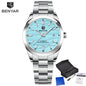 BENYAR best seller 40MM Luxury Mechanical Automatic Watch 316L Stainless Steel Waterproof Calendar Fashion SimpleWatches for Men