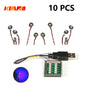 10PCS 0.8mm Pin RGB LED For LEGO Building Blocks USB Lamp DIY Street Light City Electric Decorate 1X1 Brick Compatible All Brand