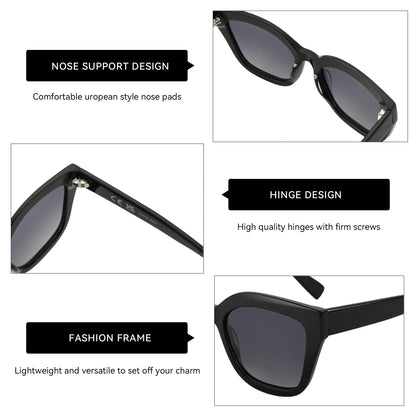 ZENOTTIC 2026 Fashion Butterfly Polarized Sunglasses Women Uv400 Protection Shade High-quality Acetate Ladies Sun Glasses ZS6213