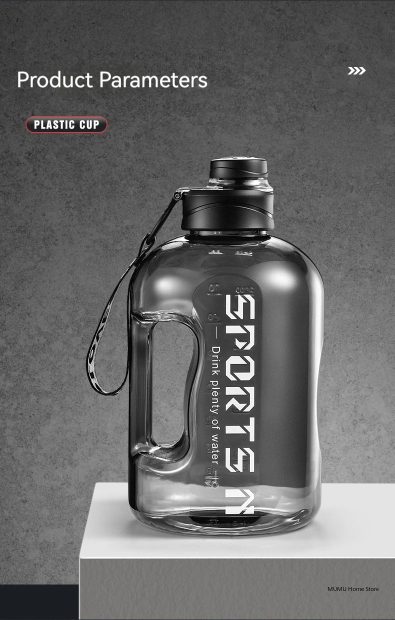 1.7L/2.7L/4L/5L Sports Water Bottle Gym Cycling Cup Portable Large Capacity Water Bottle For Fitness Camping Men Water Kellte