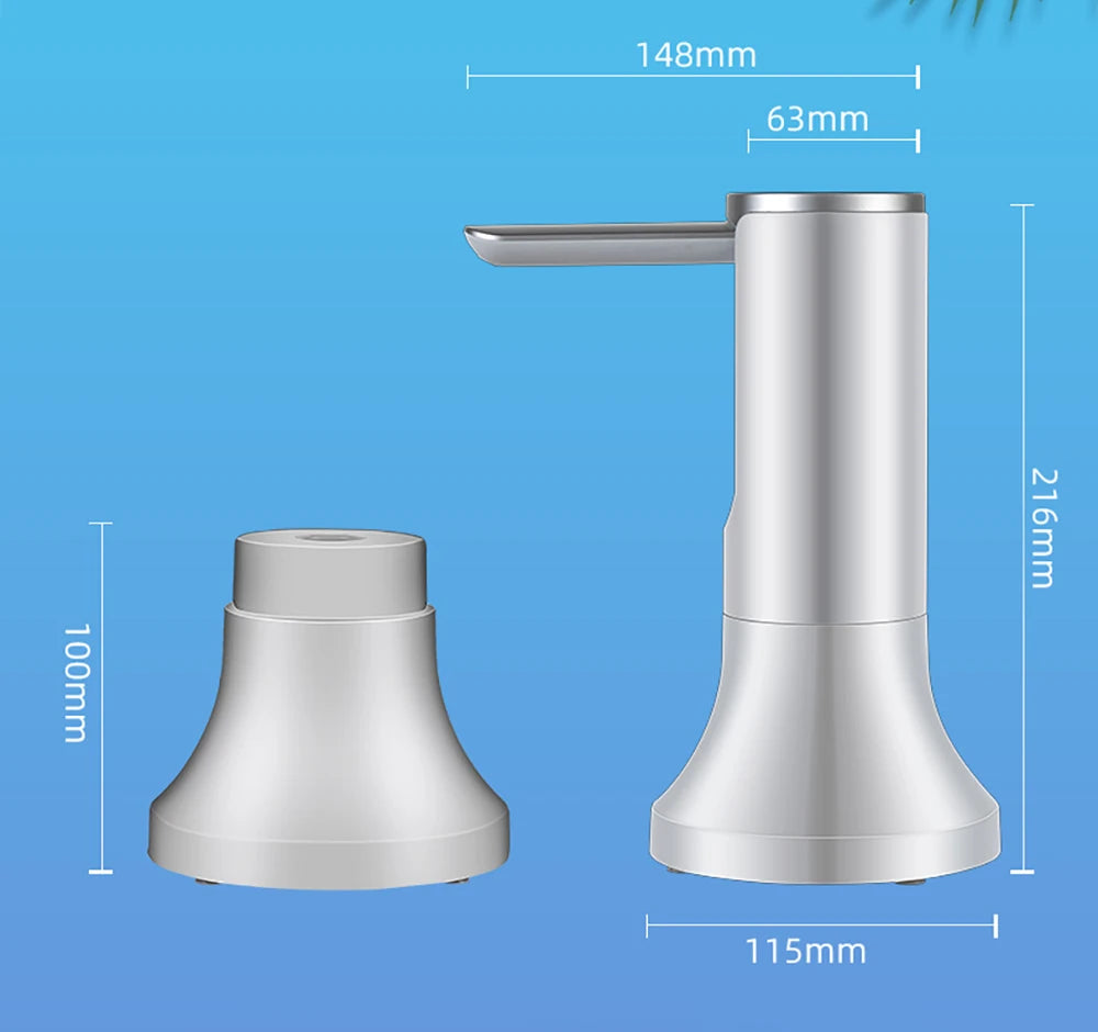 Electric Water Gallon Pump Automatic Smart Water Pump 19 Liters Bottle Foldable Desktop Rechargeable Drinking Water Dispenser