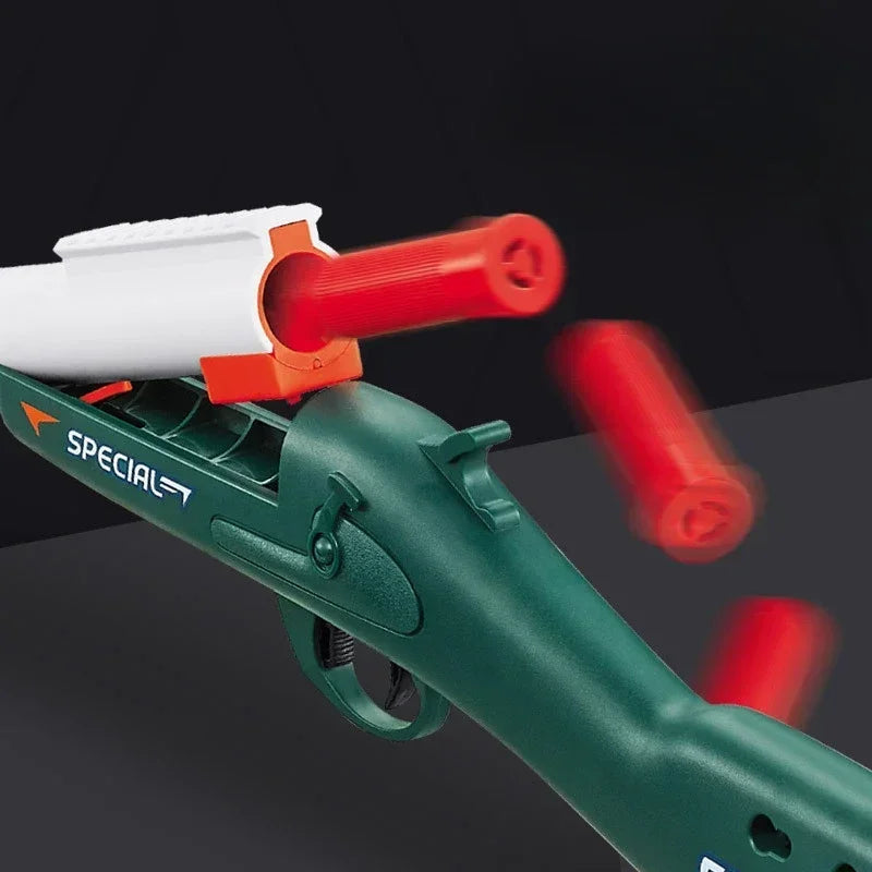 Mini S686 Rifle Shell Ejection Toy Gun Soft Bullet Manually Loaded Outdoor Sports CS Shooting Game for Adult Boys Gift