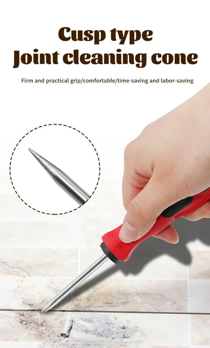 Awl Straight Cone Handle Tool Awl Hand Stitching Taper Needle Tool Craft Sewing Supplies Floor Wall Seam Cleaning Tool