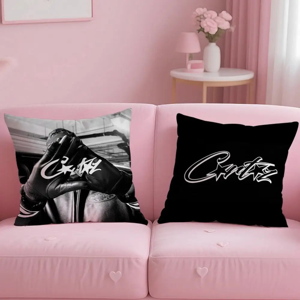 Fashion Brand C-CorteizS Cushion Cover Soft Plush Throw Pillow Cushion Cover｜Double-Sided Pillow Case for Sofa Home Decor