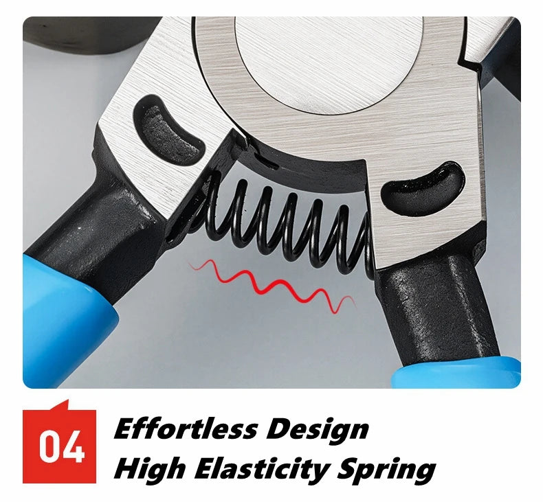 Multifunctional Car Clip Pliers Diagonal Pliers Car Rivet Tightening Pliers Wire Stripping Plier Staple Screwdriver Removal Tool