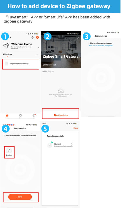 Tuya ZigBee Smart Socket Supporting Google/Alexa Voice Control| Requires Gateway| Remote Scheduling/Power Consumption Statistics