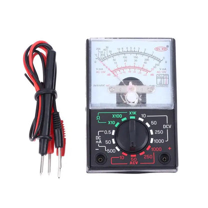 convenientPortable Mini Electric Analog Multimeter Tester Handheld Pointer Voltage Multimeter School Student Experiment Supplies