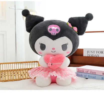 60cm Sanrio Kuromi Melody Hello Kitty Plush Toy Kawaii Cartoon Big Size KT Cat Plush Doll Soft Stuffed Pillow Kids Birthday Gift