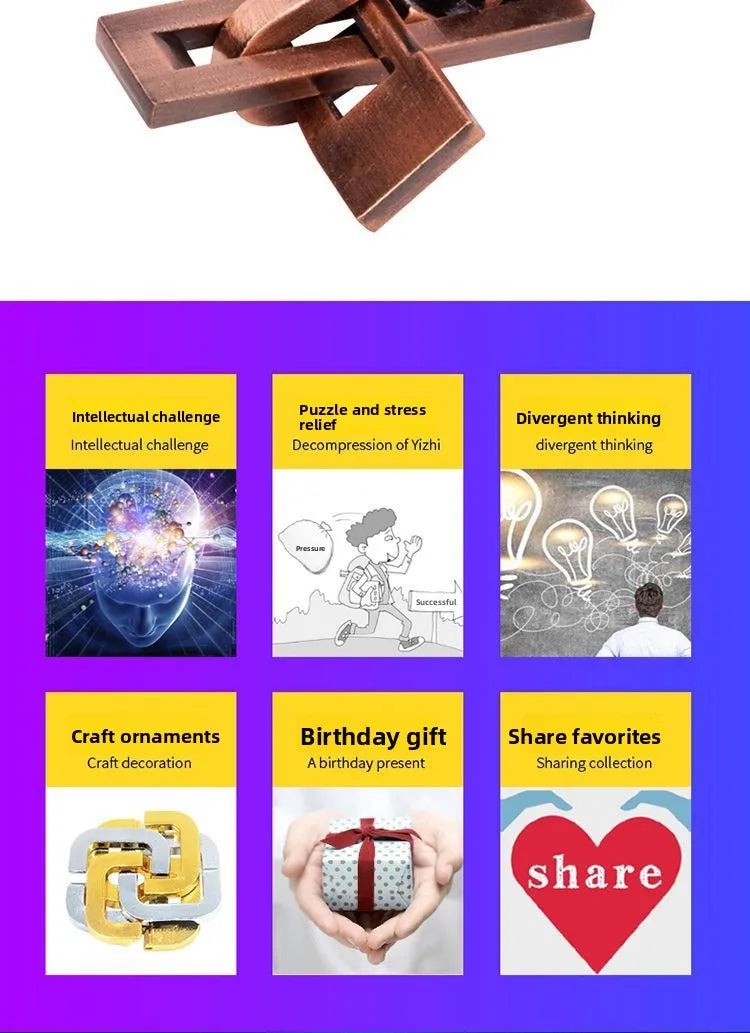Popular Brain Challenge, STEM Logic Training, Reverse Thinking Exercise, Cross - Border Blockbuster Educational Toy