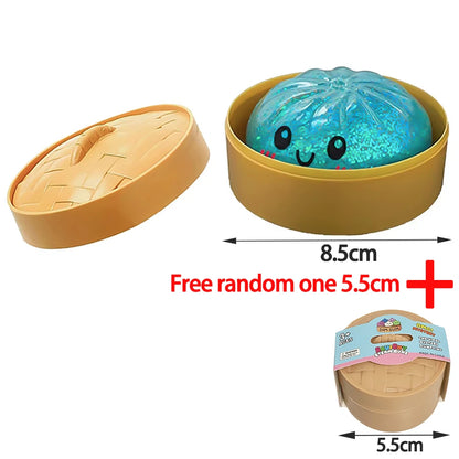 Dumpling Glitter Dumpling Squishy Blind Box Dumplings Sensory Squeeze Toy for Stress Relief Desktop Decoration Free one 5.5cm