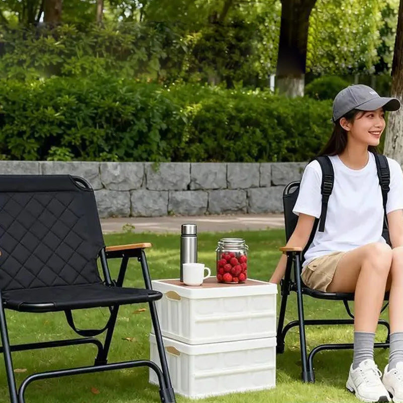 Outdoor Kemet Chair Portable Camping Dining Folding Chair Thickened Dining Folding Chair Fishing and Sea Going Chair
