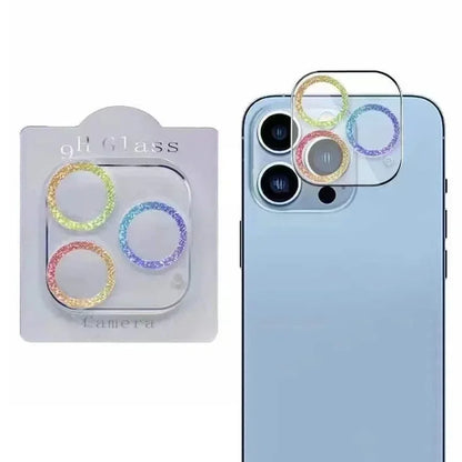 Błyszczące etui ochronne z diamentami na aparat iPhone 15 14 13 12 11 16 Pro Max Mini Plus 16Pro 15Pro 16Promax