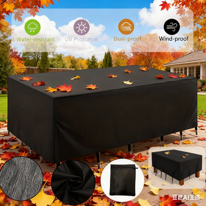 Universal, Full size Garden Furniture Cover Set - Chair Cover & Sofa Table Cover, UV Resistant & Waterproof