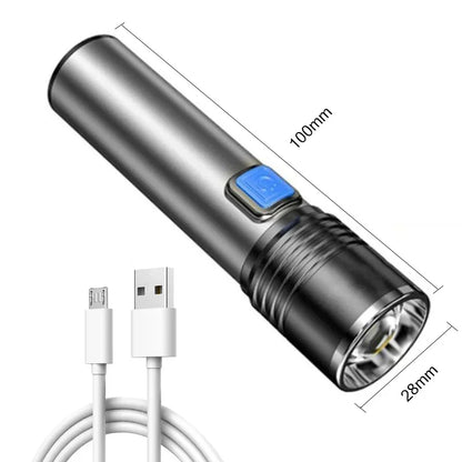 1/2PCS USB Charging Ultraviolet Flashlights UV Flashlight Blacklight Zoomable Torch Lamps Pet Urine Detector Hunting UV Light