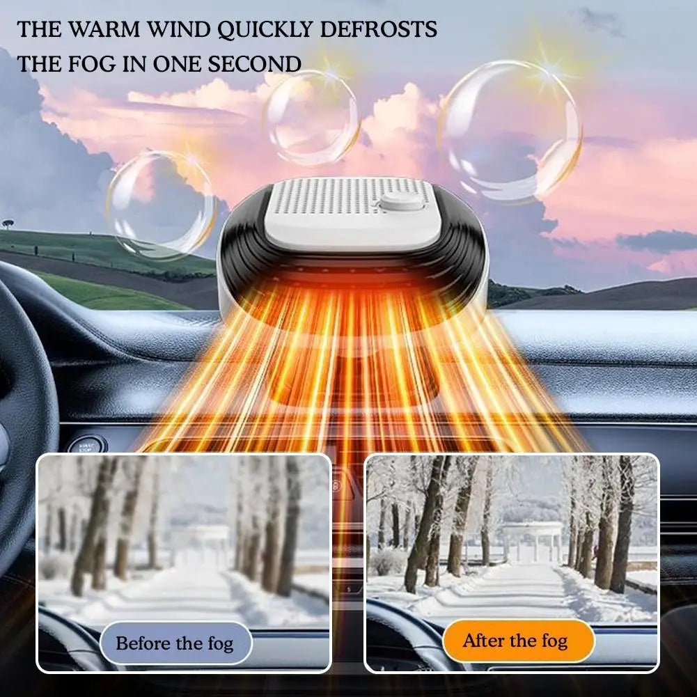 Car Winter Fast Heating 120w Electric Heated Fan Auto Windshield Defogging Heating Cooling Truck RV SUV Travel Camper Tools