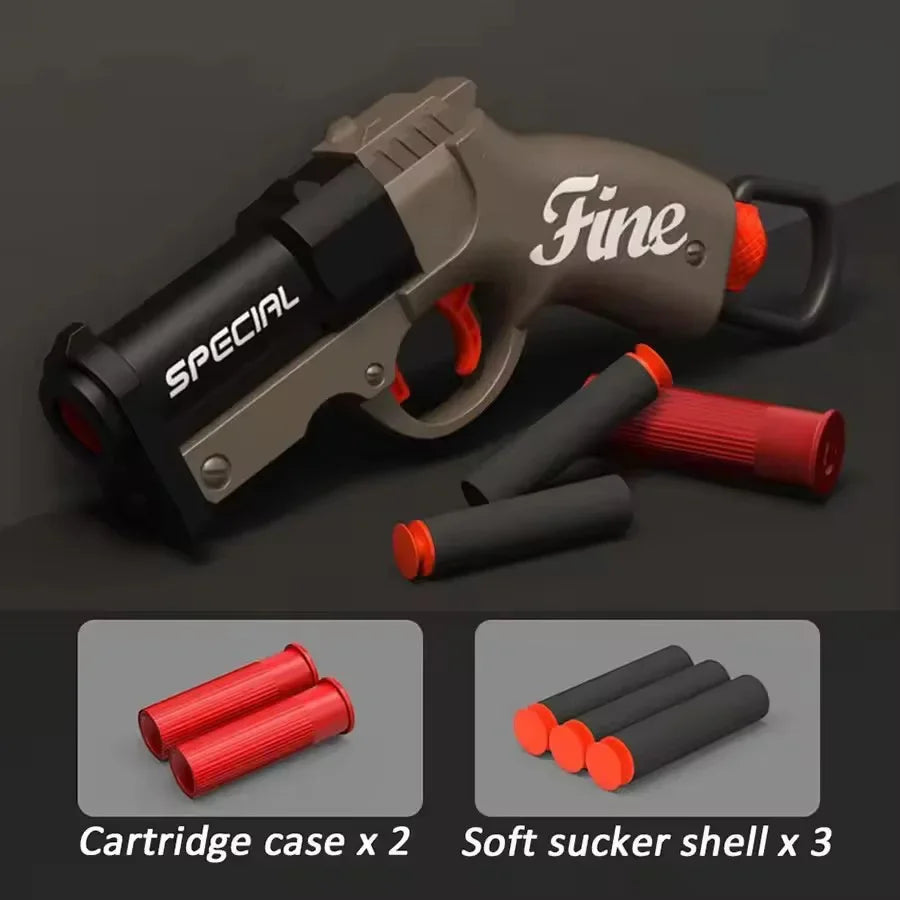 Mini S686 Rifle Shell Ejection Toy Gun Soft Bullet Manually Loaded Outdoor Sports CS Shooting Game for Adult Boys Gift