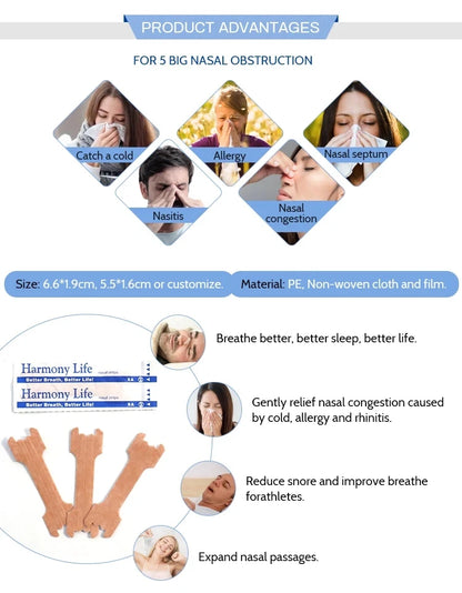 Improve Breath Nasal Strips Snoring Help Breathe Better Easy Right Snore Breathe Anti Nose Patch Sleep Aid Pad