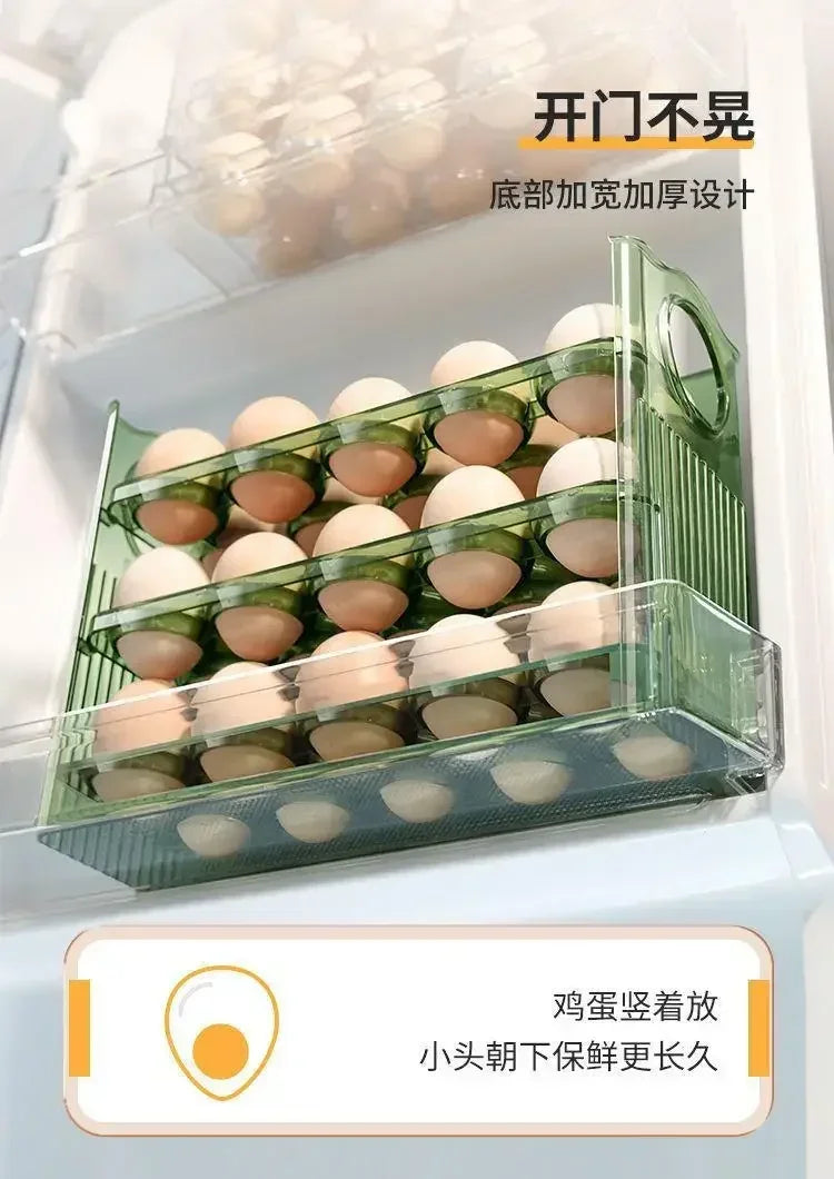 Egg Storage Box Side Door of Refrigerator Storage Organizer Kitchen Reversible Special Egg Storage Tray Kitchen Accessories