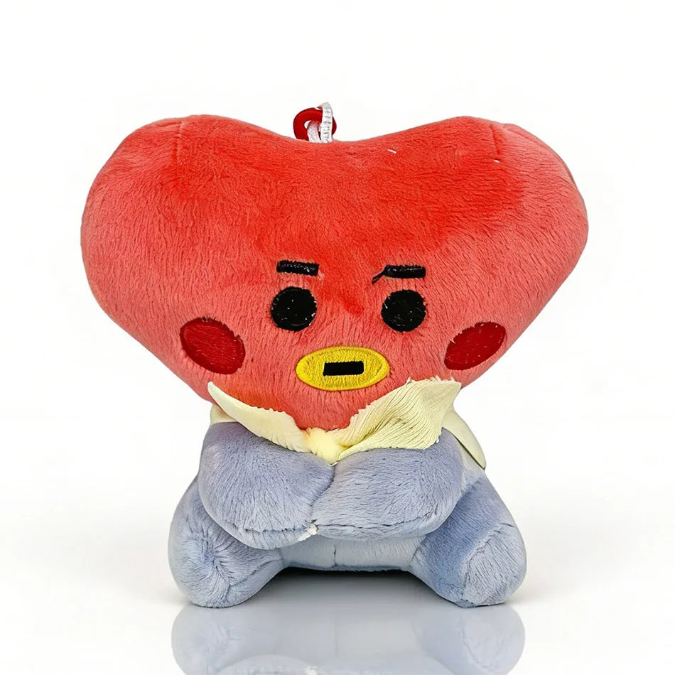 B-T-21 Plush Doll Keychain Koay Shooky Mang Cooky Cute Stuffed Pendant Backpack Ornament Gift for Fans Bag Decor