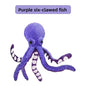 Squeaky Octopus Dog Toy, Pineapple Plush Chew Toy with Squeaker&CrinkleTentacles,InteractiveDentalPuppyToy for Small Medium Dogs