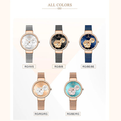 NAVIFORCE Luxury Women Watch Waterproof Dress Wristwatch Stainless Steel Bracelet Strap Elegant Lady Fashion Casual Female Gift