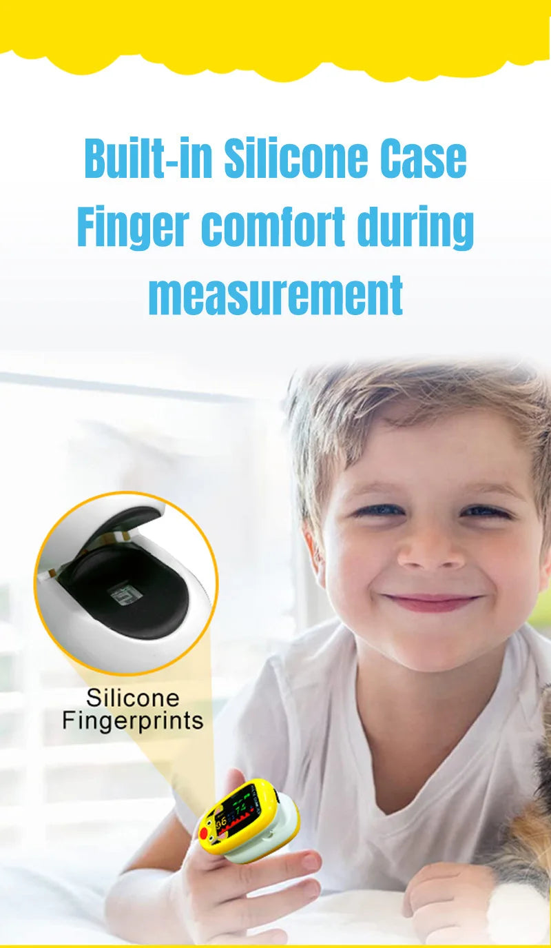 USB Pediatric Oximeter Finger Blood Oxygen Monitor for Children Pulse Oximeter OLED Digital Oximetro Home Medical