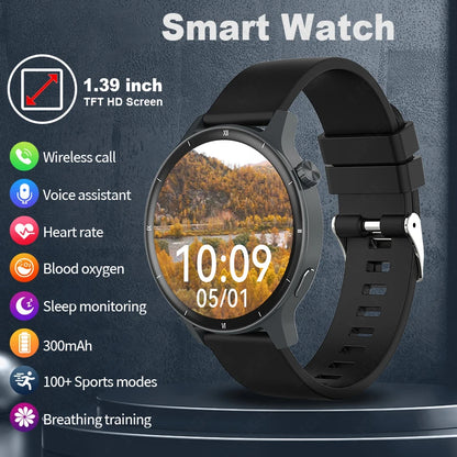 Inteligentny zegarek LIGE dla kobiet i mężczyzn, z połączeniami Bluetooth, sportowa bransoletka fitness, zdrowie kobiet, dynamiczna tarcza 3D, smartwatch damski, nowość 2026