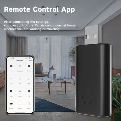 Smart WiFi IR Remote Control USB Mini Universal Infrared Controller Compatible with Alexa Google Assistant Tuya Smart Home