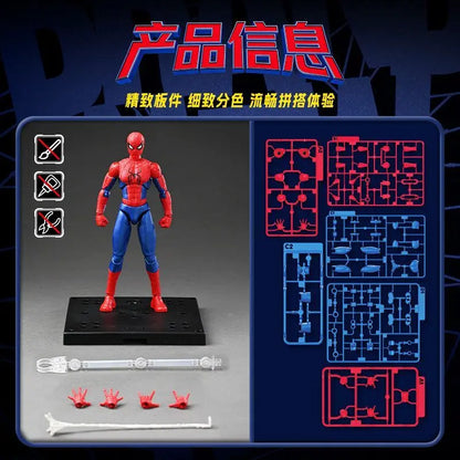 In Stock Blokees Spider Man Assembly Model Kit Brand New Day Spiderman Action Figure Peter Parker Abs Champion Class Toy Gifts