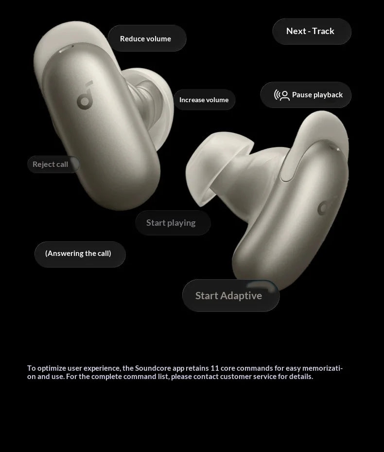 New Anker Liberty 5 Pro Max Noise-Canceling Earphones ANC Active Noise AI Personal Assistant Bluetooth Earphones Gifts