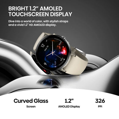New 2025 Zeblaze LILY 2 Voice Calling Female Smartwatch Double Strap 1.2" HD AMOLED Display Health Monitoring Sports Smart Watch