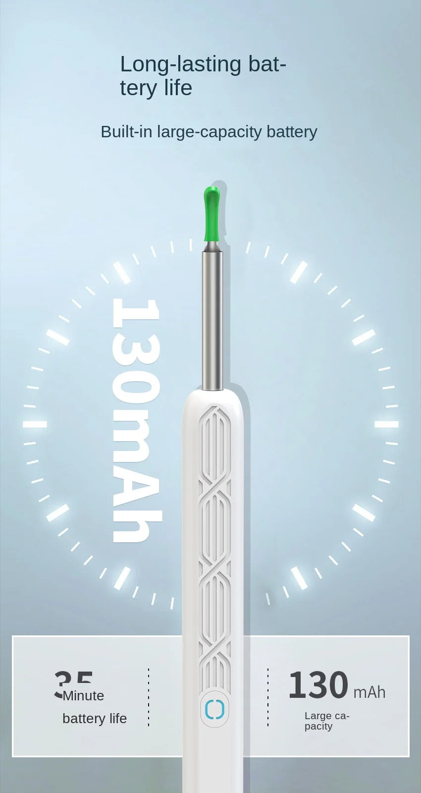 Visual Ear Wax Cleaner with Camera Safe Earwax Removal Endoscope with 5M Camera Luminous Otoscope Ear Cleaning Tools Ear Care