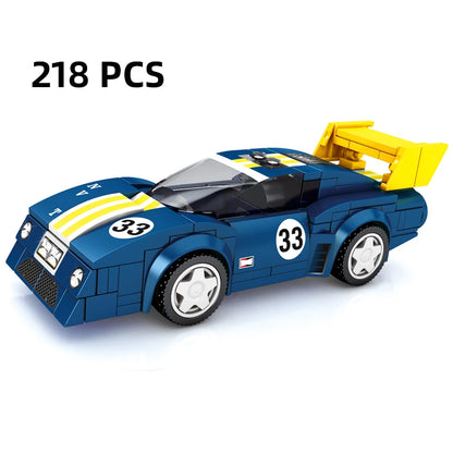 City Speed Racing MOC Car Sports Building Blocks Bricks Classic Rally sport Super Racer Vehicles Christmas gift Technical toys
