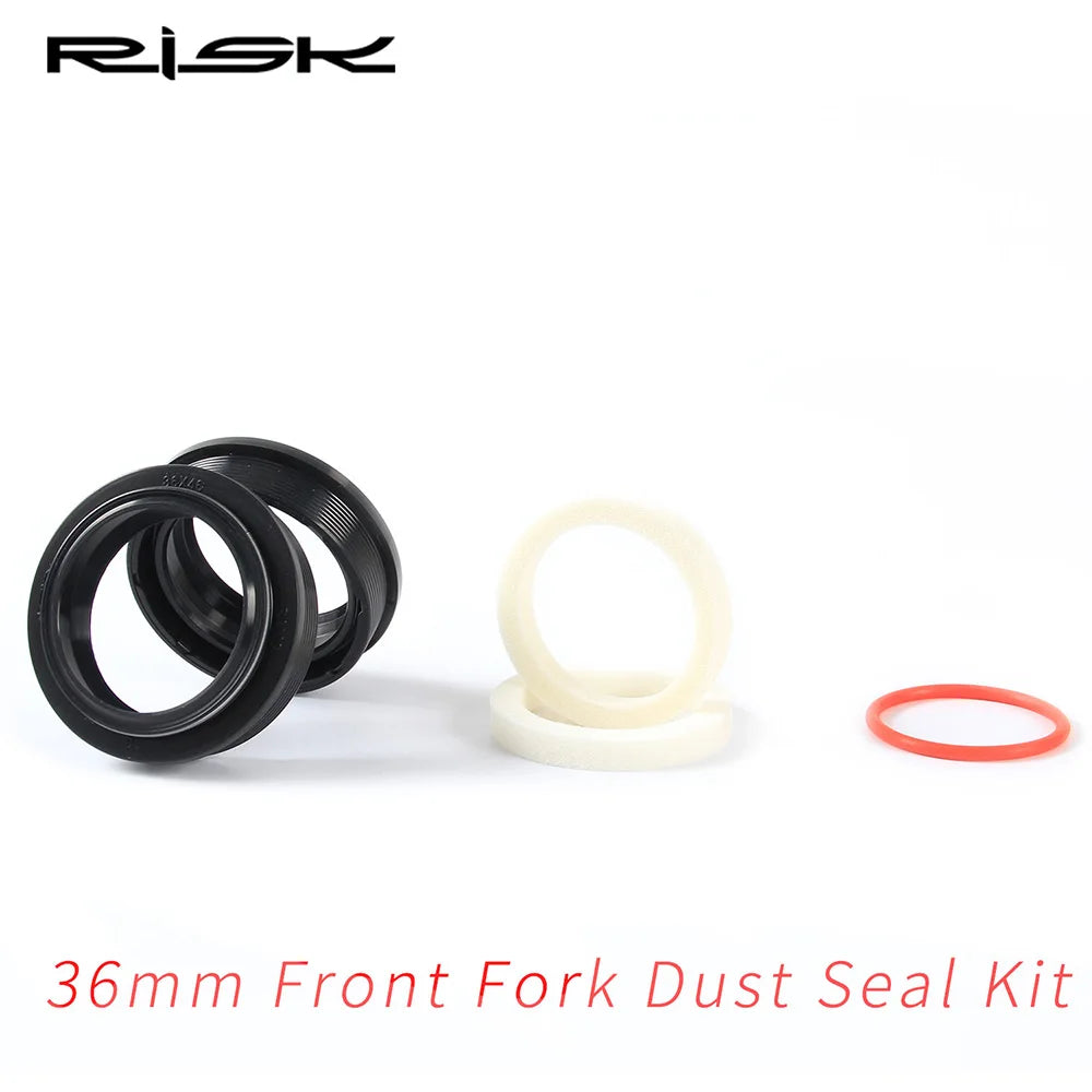 RISK Mountain Bike Suspension Front Fork Dust Seal Oil Sponge Ring 32 34 mm 35mm 36mm MTB Bicycle Fork Inner Tube Dust Seal Tool