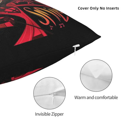 Hazbins Hotels Lucifer Alastor Pillowcase Printing Polyester Cushion Cover Decorative Pillow Case Cover Home Wholesale 40X40cm