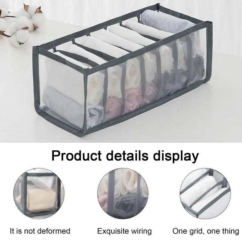 Closets Drawer Organizer Sports Bra Underwear Organizer Storage Box Panties Socks Wardrobe Clothes Organizer Cabinet Drawers