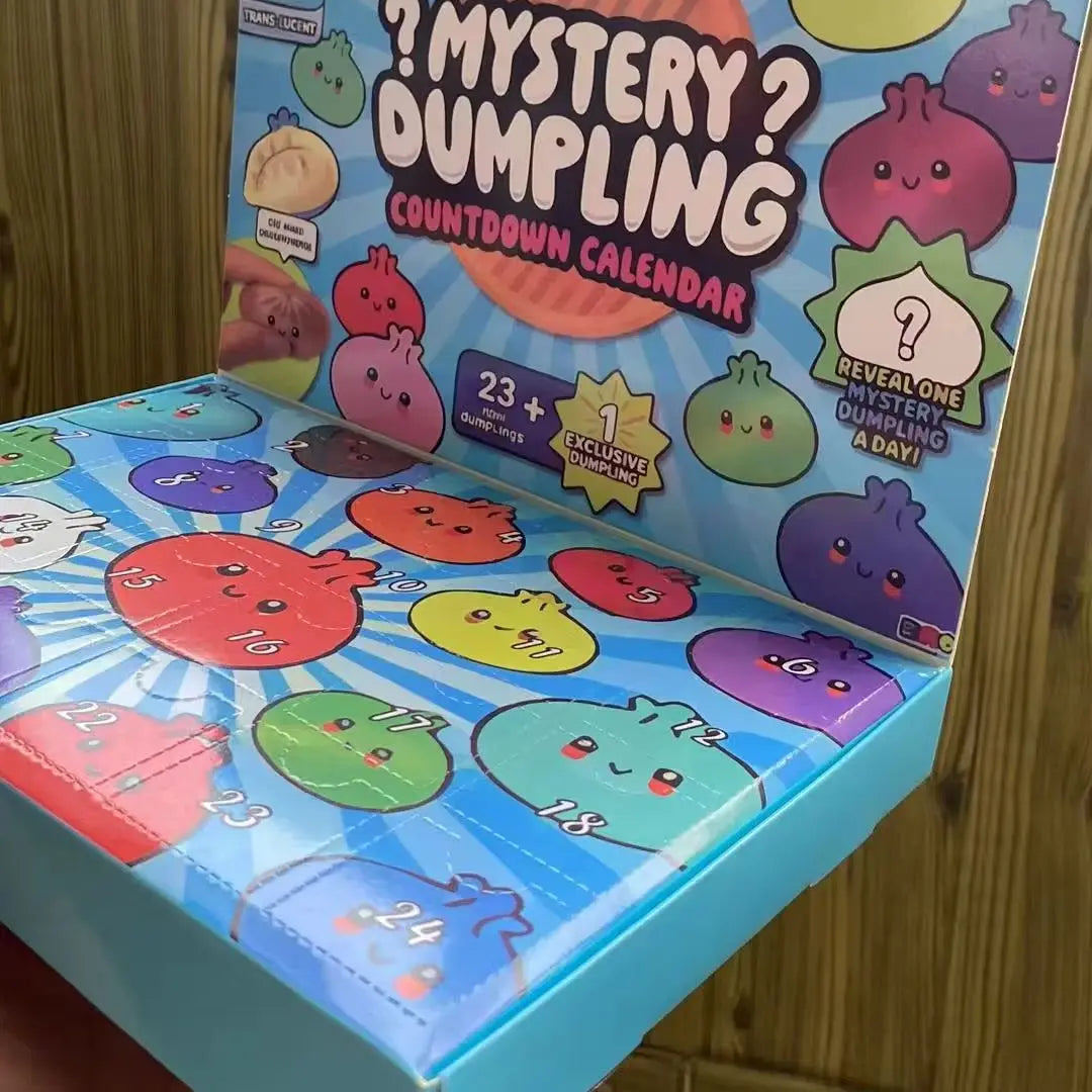 Soft Mystery Dumpling Advent Calendar Slow Resilience Anxiety Relief 24-Day Countdown Calendar Fidget Decompression blind boxes